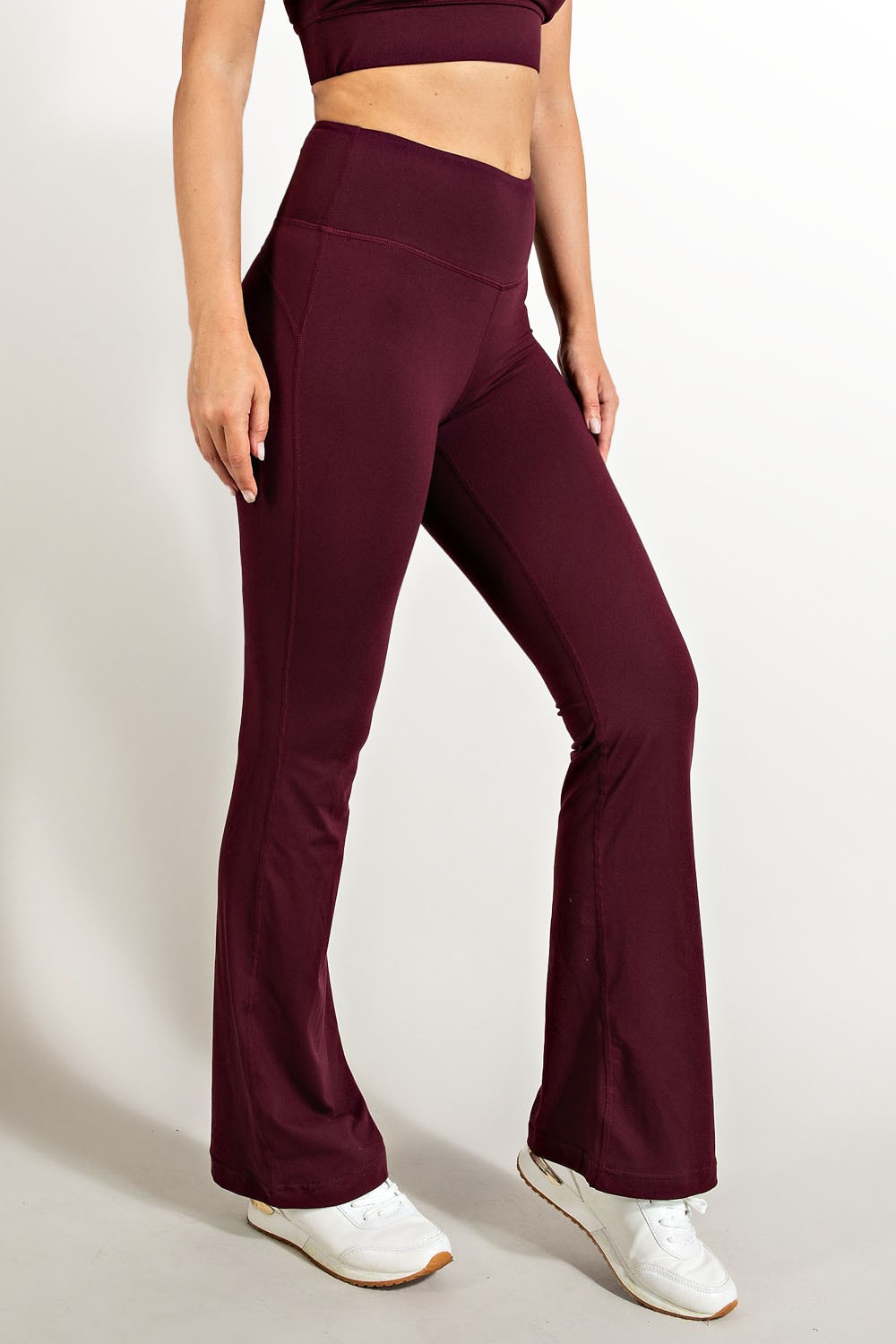 KELSEY YOGA PANTS - WINE