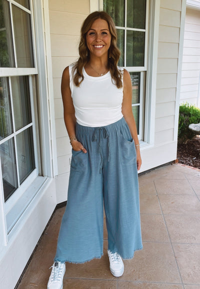 HAZEL WIDE LEG PANTS (PLUS)