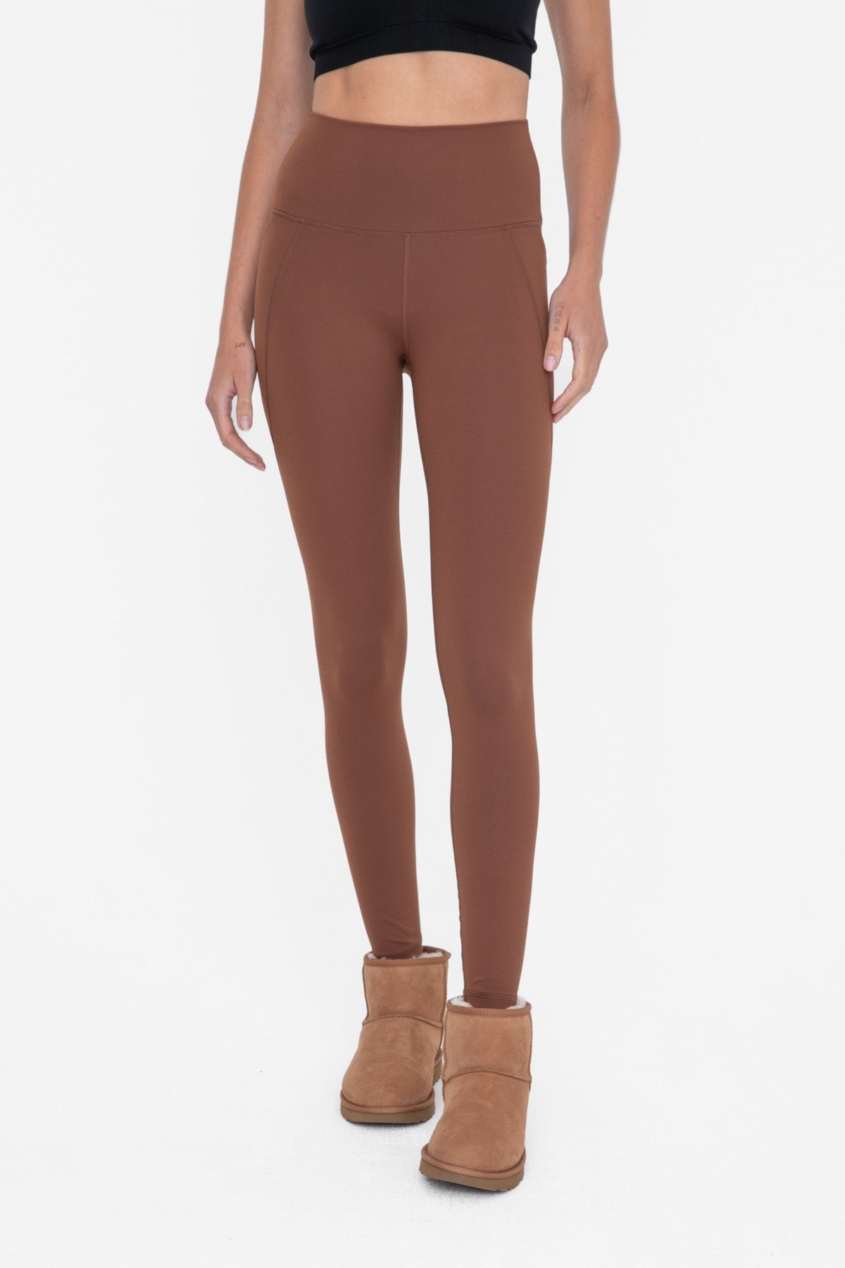 TAPERED LEGGINGS - COCOA DUST