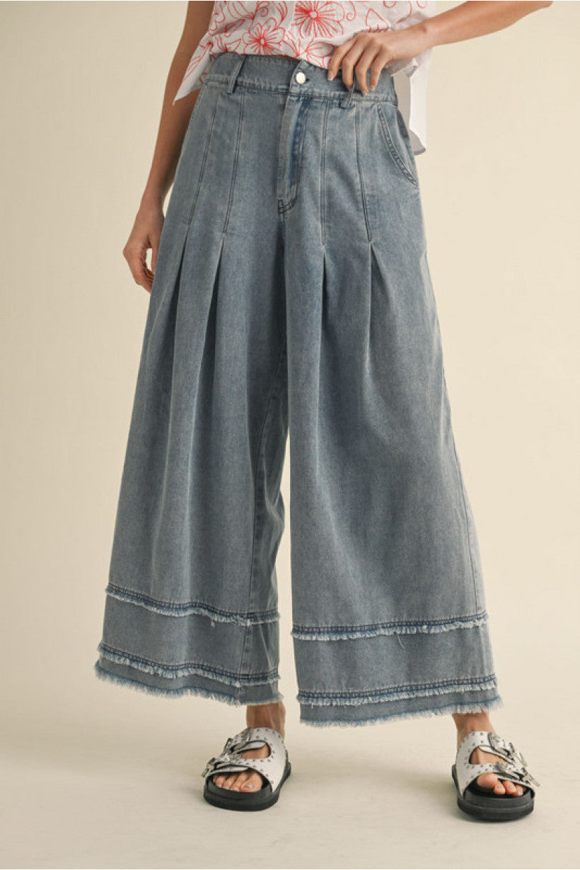 DOVER WASHED DENIM PANTS