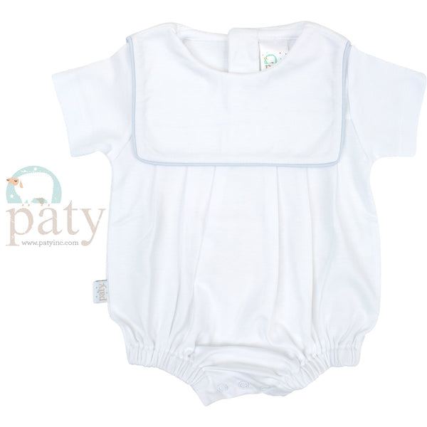 PATY BIB BUBBLE - BLUE TRIM