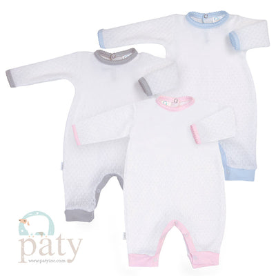 PATY ROMPER - PINK TRIM