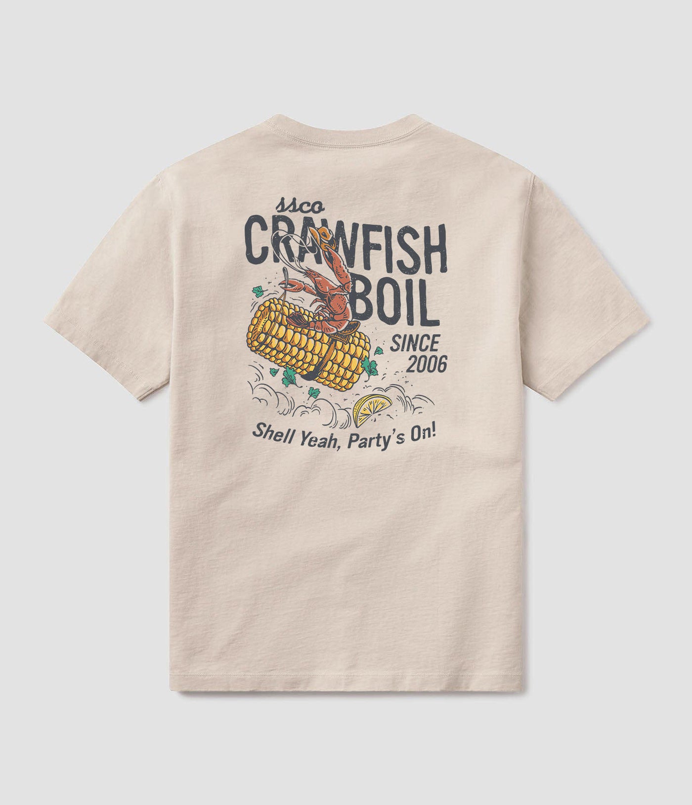 Crawfish Boil Tee - Taupe