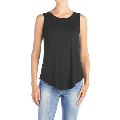 ERIN PLEAT TANK - BLACK