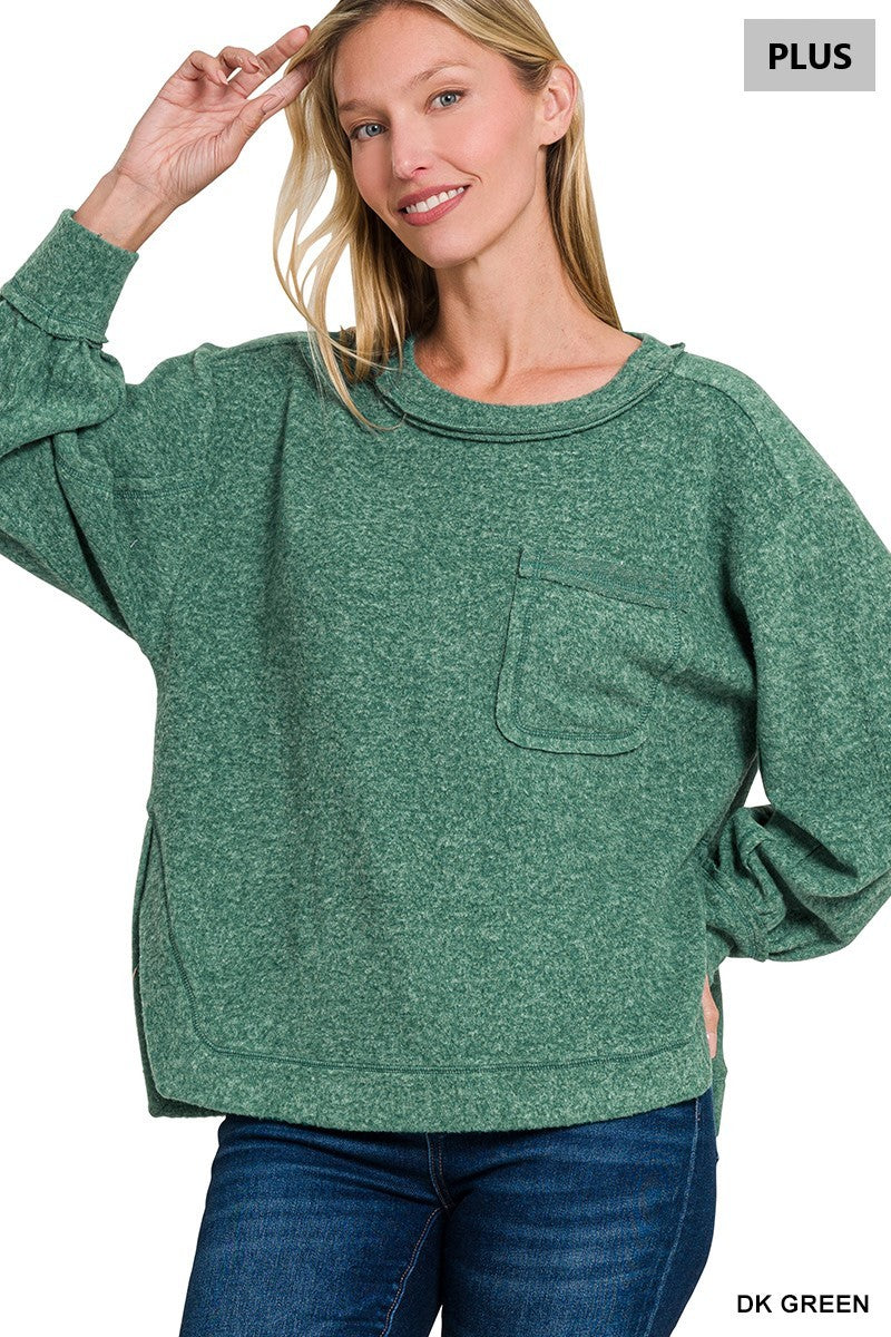 LOLLY TOP - DK GREEN (PLUS)