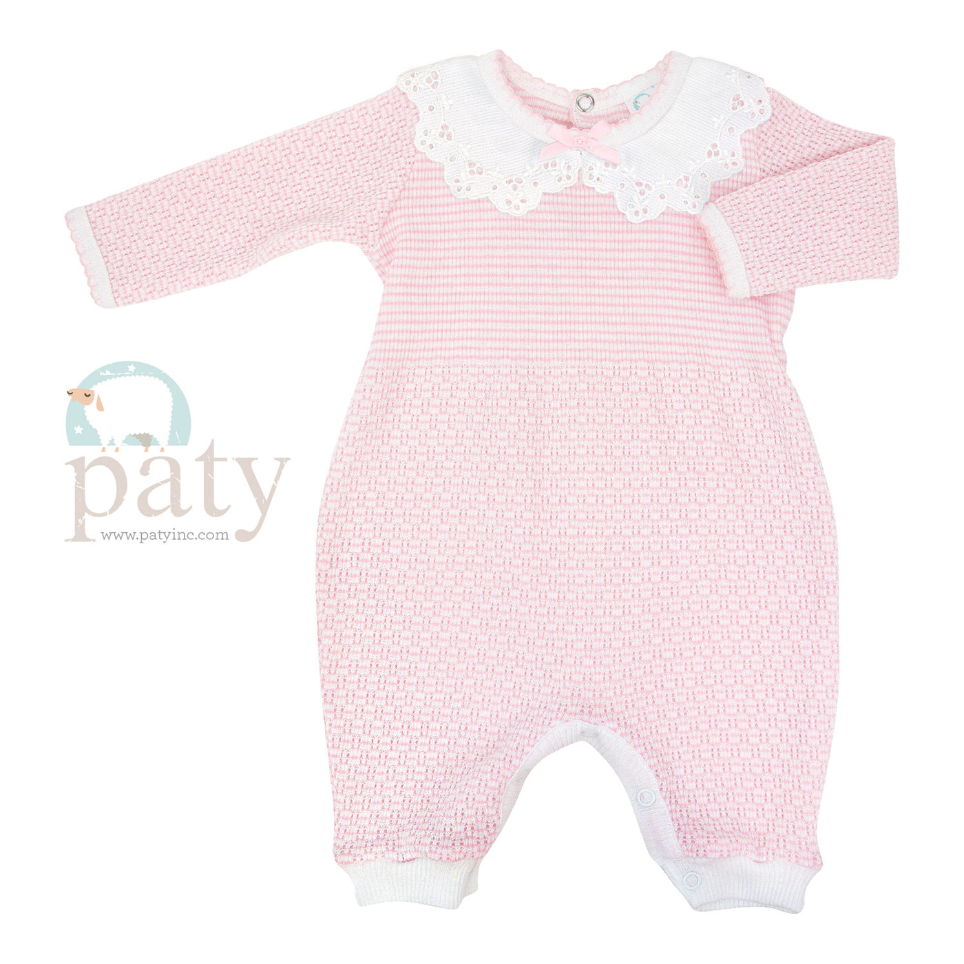 PATY LACE ROMPER - PINK