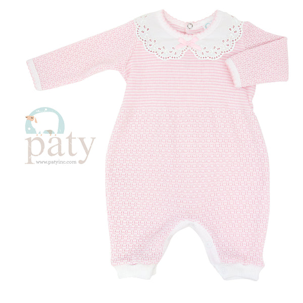 PATY COLLAR ROMPER - PINK