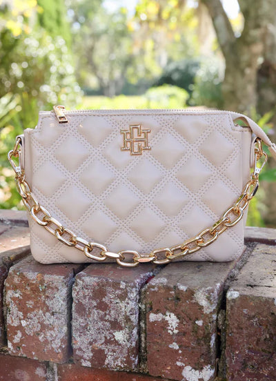 Jace Crossbody NUDE QUILTED DG