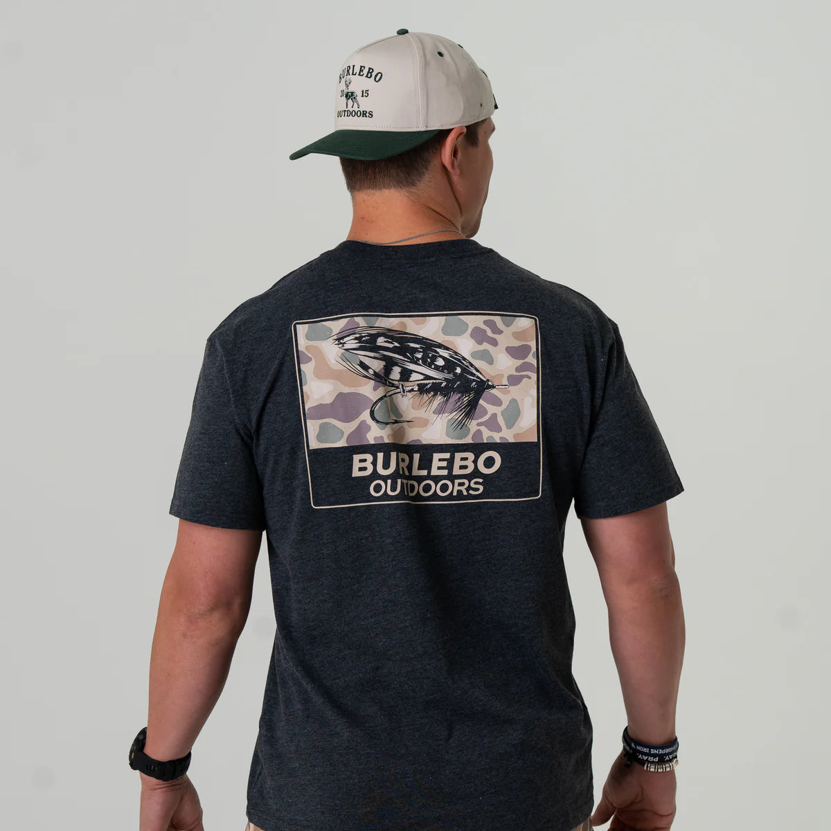 SS - Camo Big Fly - Heather Black