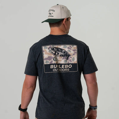 SS - Camo Big Fly - Heather Black