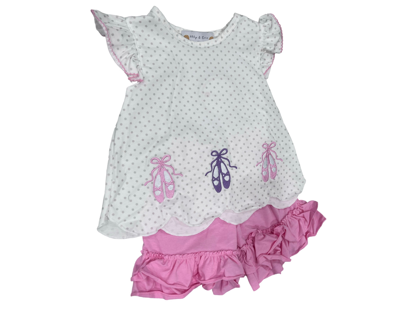 PINK BALLET SHORTS SET