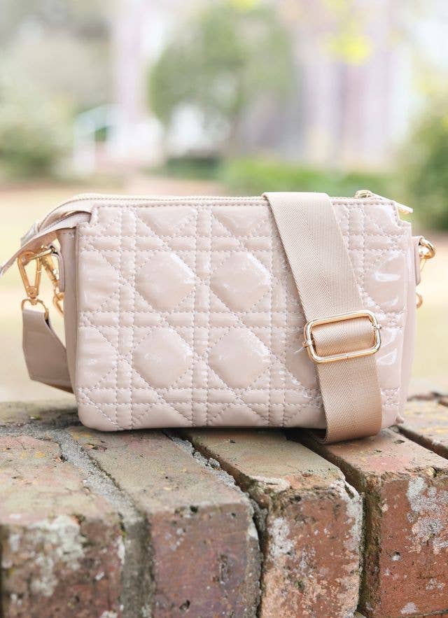 Jace Crossbody NUDE PATENT LQ