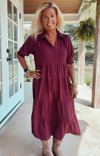 RORY MAXI DRESS - PLUM