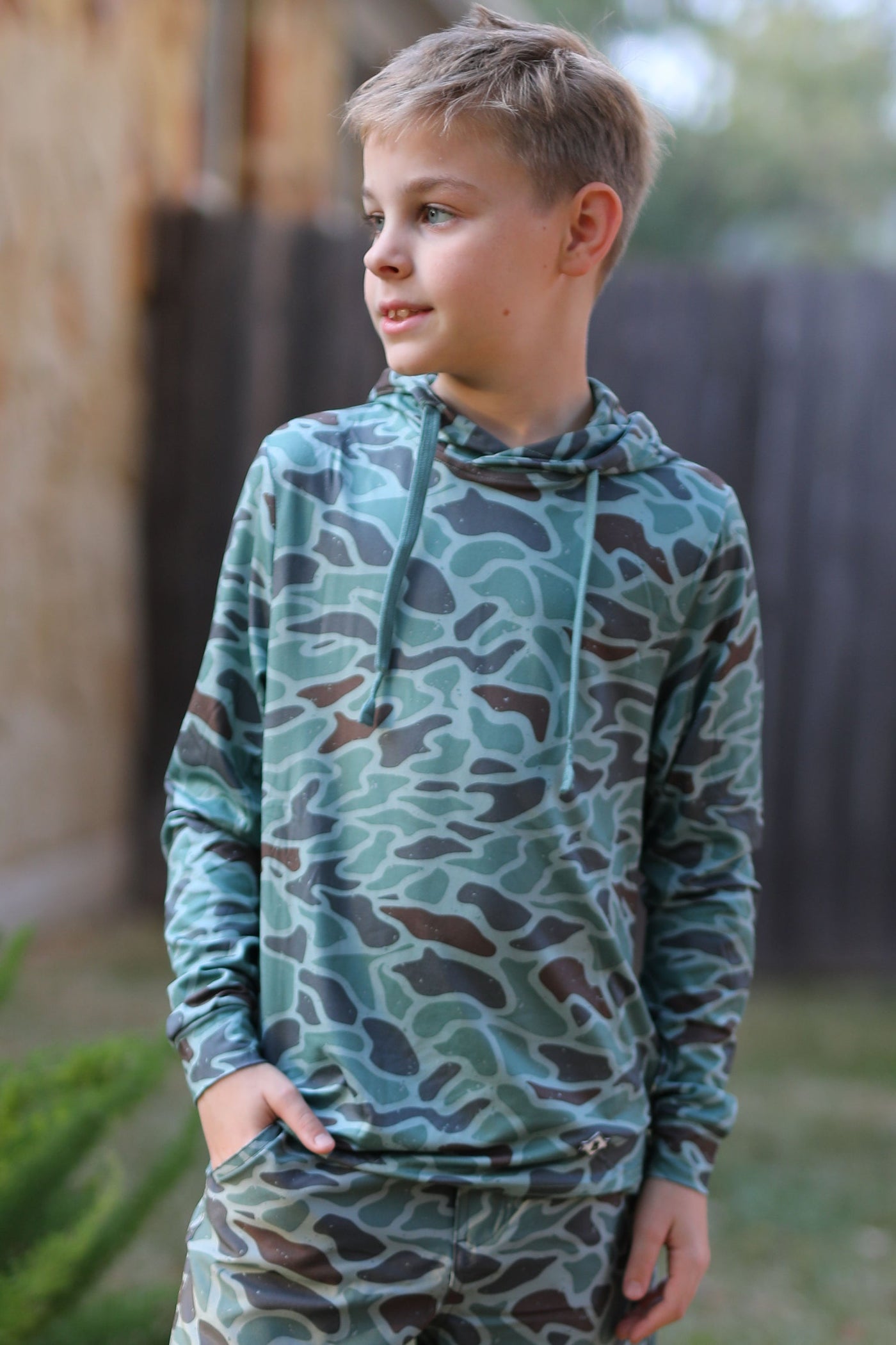 YOUTH PERF HOODIE- BURLEBO - RETRO DUCK CAMO