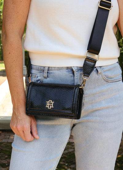 Maverick Crossbody with Pocket BLACK