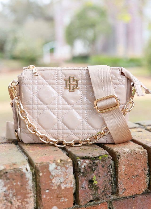 Jace Crossbody NUDE PATENT LQ