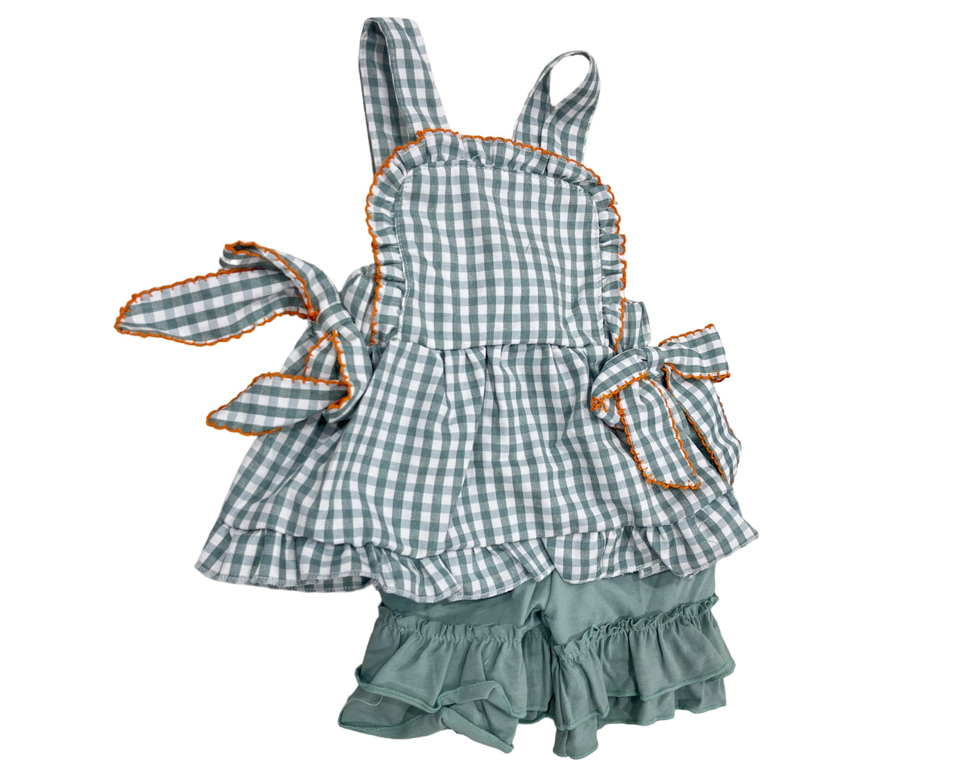 SAGE PLAID SHORT SET