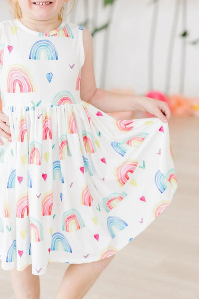 Radiant Rainbows Tank Twirl Dress