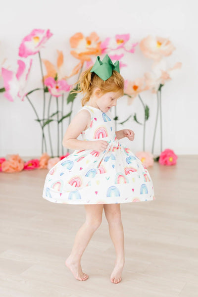 Radiant Rainbows Tank Twirl Dress