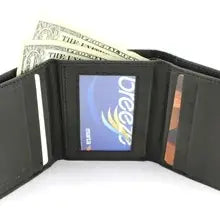 COWHIDE TRIFOLD WALLET