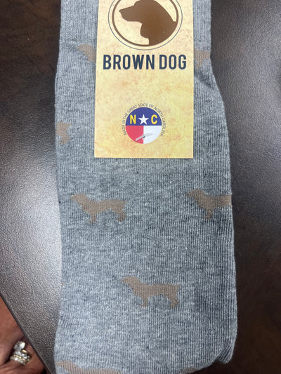 BROWN DOG SOCKS