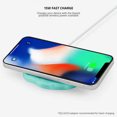 Wireless Charger - Aqua Crystal Holographic