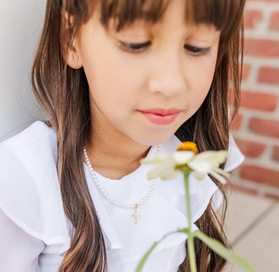 First Communion Kids Cross Necklace