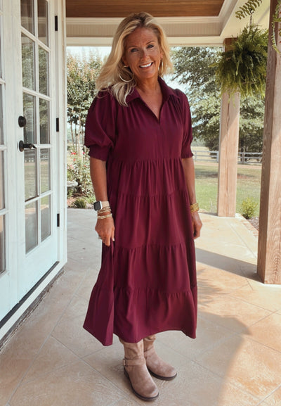 RORY MAXI DRESS - PLUM