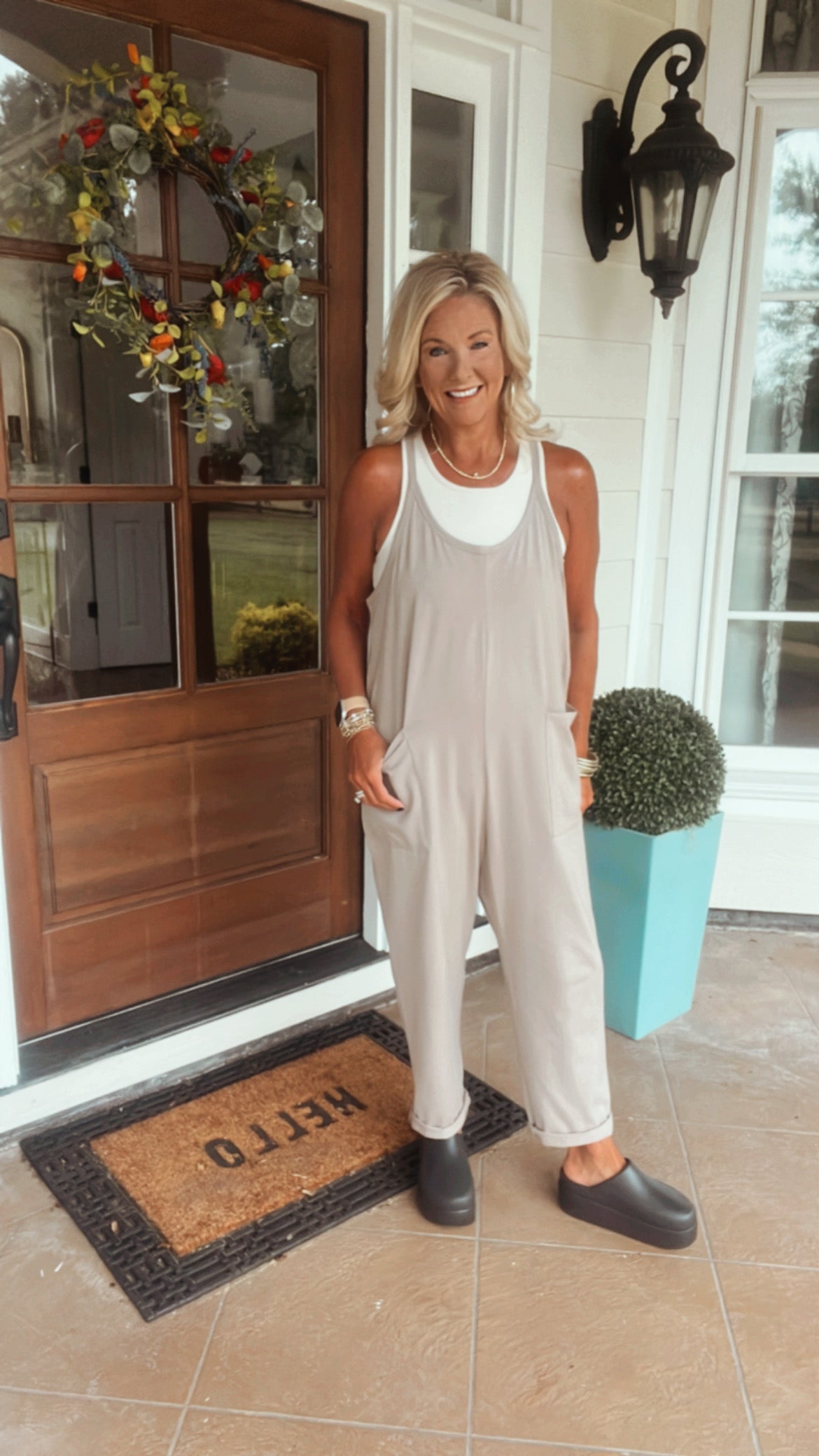 KELLY JUMPSUIT - ASH MOCHA