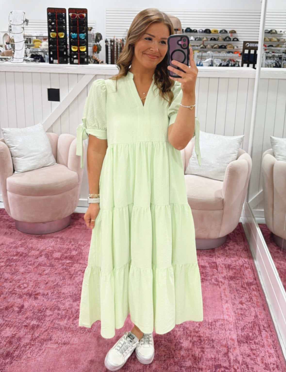 SOPHIA DRESS - GREEN