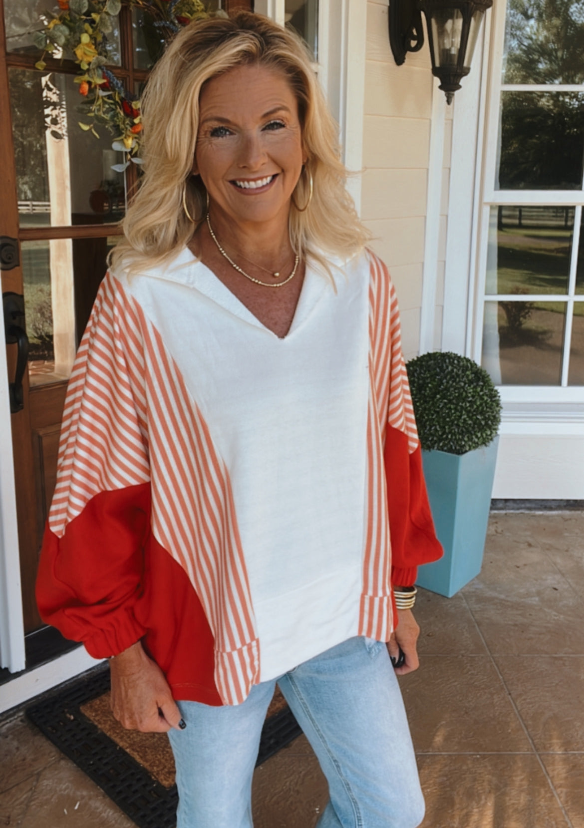 SHAYNA STRIPED SWEATSHIRT