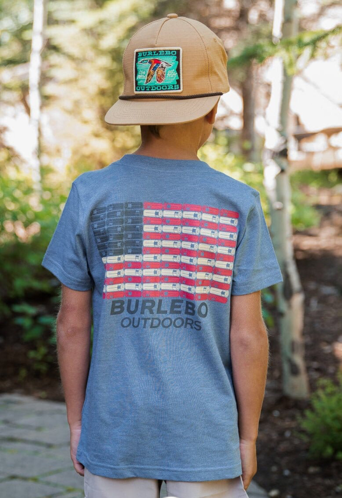 YOUTH SHOTGUN SHELL FLAG TEE