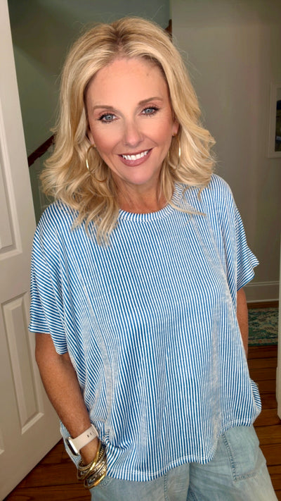 REAGAN TOP - BLUE