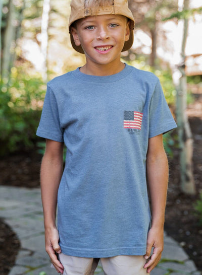 YOUTH SHOTGUN SHELL FLAG TEE