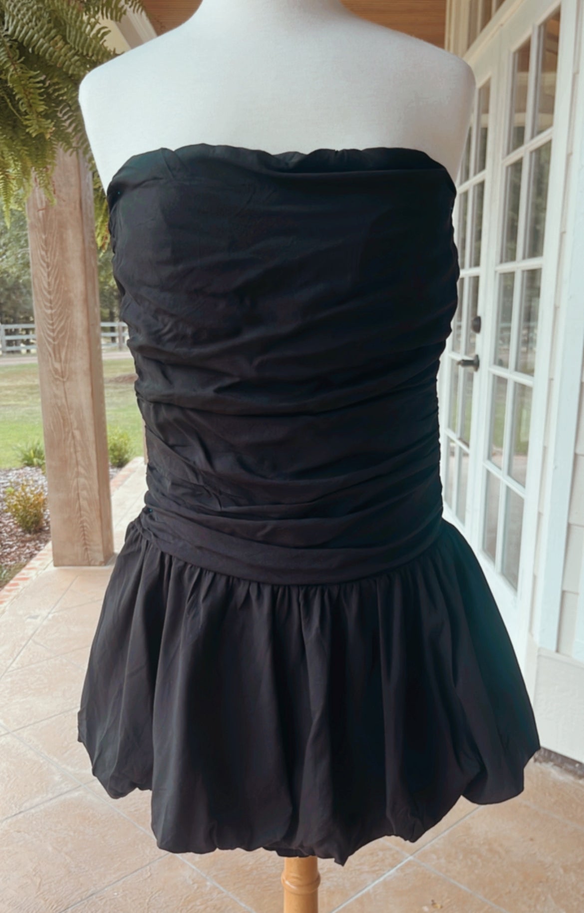 LESLIE BUBBLE DRESS - BLACK