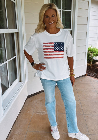 AMERICAN FLAG TEE