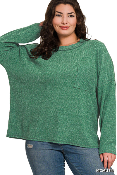 HARLEY SWEATER - GREEN (PLUS)