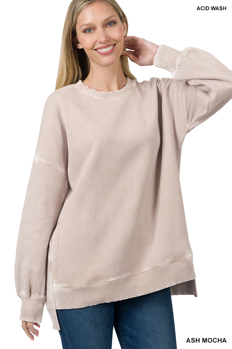 OPAL PULLOVER - ASH MOCHA