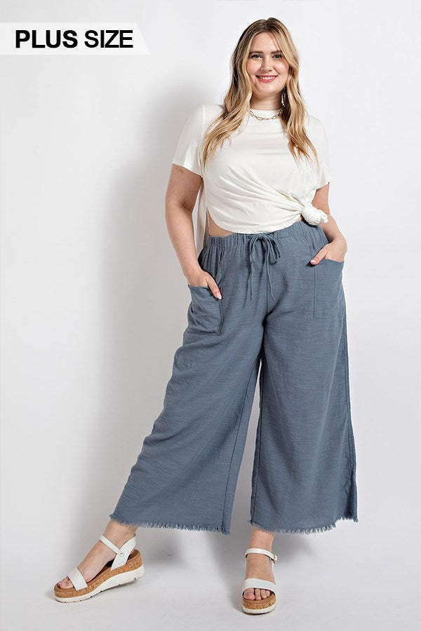 HAZEL WIDE LEG PANTS (PLUS)