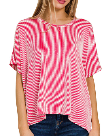 REAGAN TOP - HOT PINK