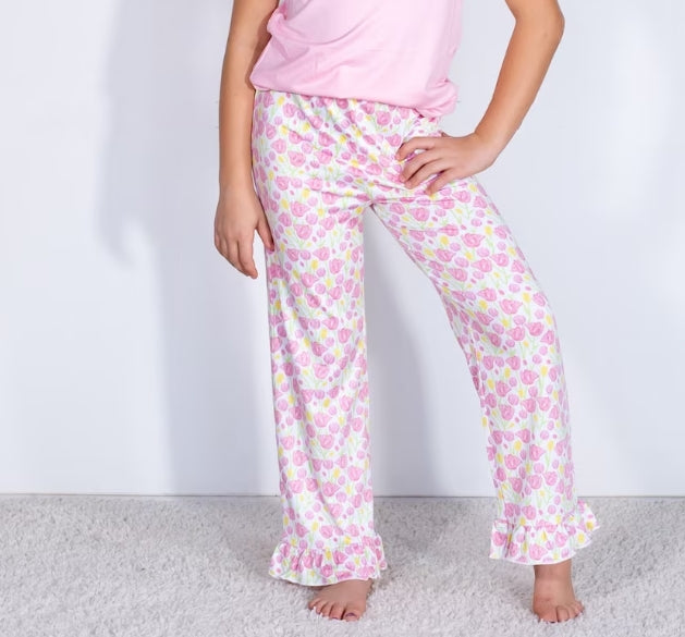 TULIP FIELDS RUFFLE PJ PANTS