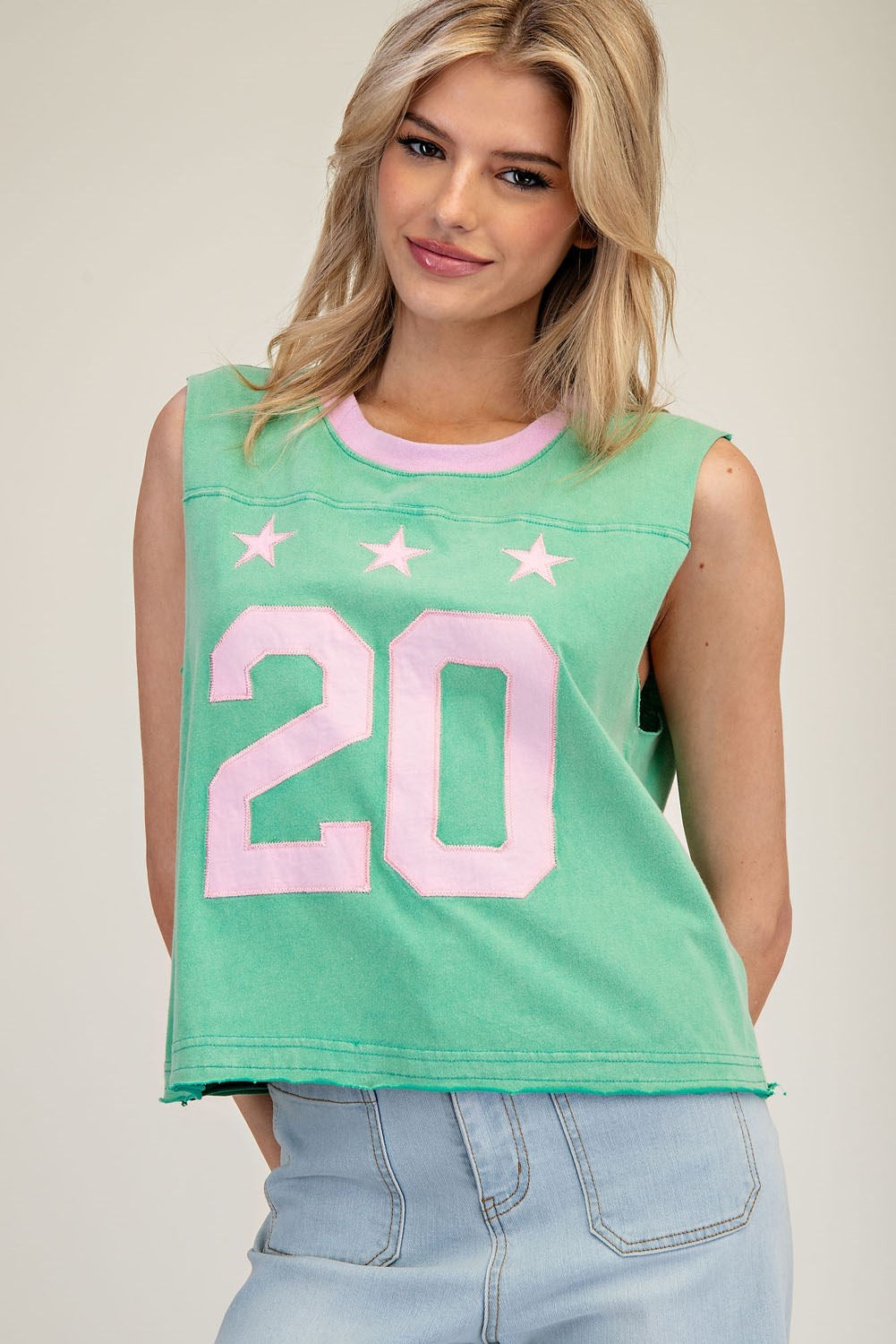 VARSITY TANK - EVERGREEN