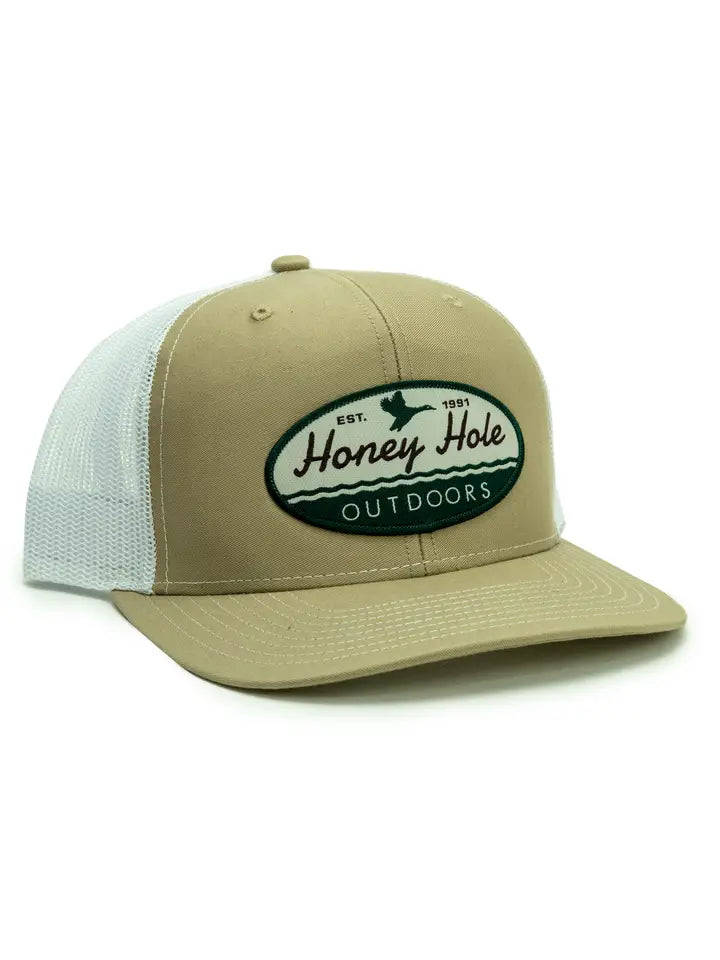 Snapback - Oval Duck - Khaki/White