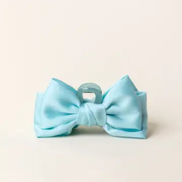 SATIN BOW CLAW CLIP