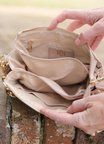 Jace Crossbody NUDE PATENT LQ