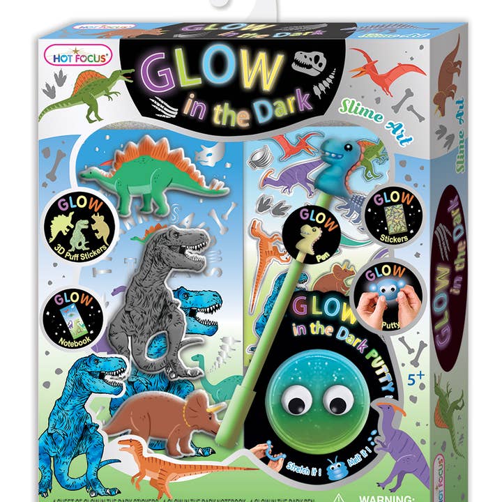 GLOW IN THE DARK  DINO SLIME