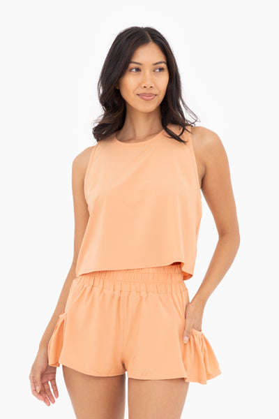 DRAPEY ACTIVE TANK TOP - TERRACOTTA