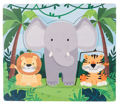 Wooden Jungle Layered Puzzle