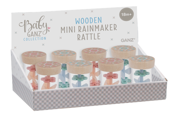 Wooden Mini Rainmaker Rattles