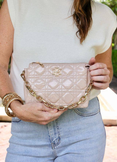 Jace Crossbody NUDE PATENT LQ